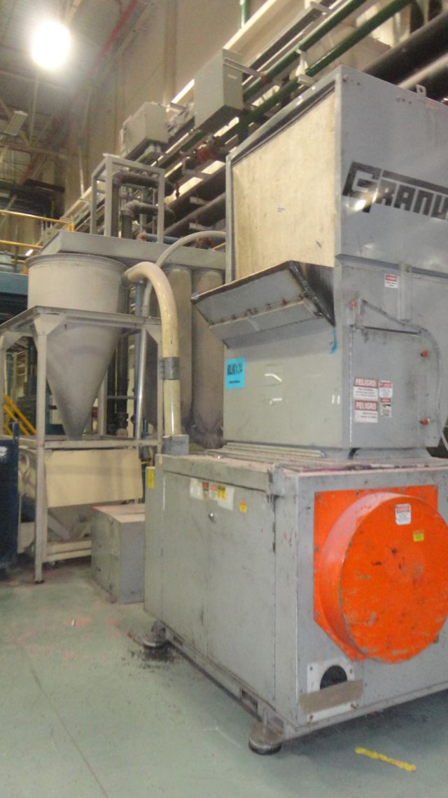 25" x 48" Granutec Granulator, Model TFG2548XL100, 100hp, Blower and