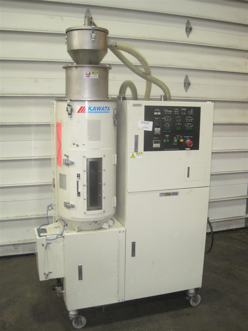 30 CFM Kawata Dessicant Dryer with Hopper, Model DRB30Z Plastic Machinery Used Plastic