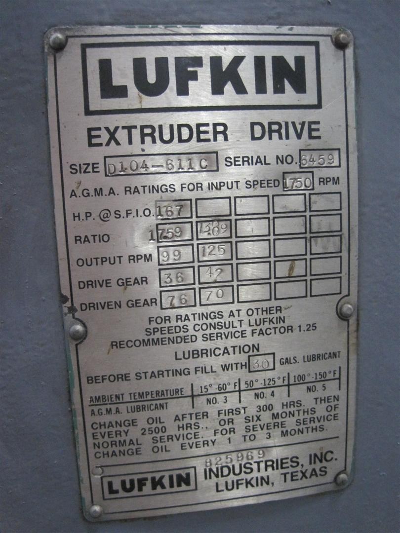 3.5" Lufkin Gearbox, Model D104611C, 17.59 Ratio, 167 HP Rating