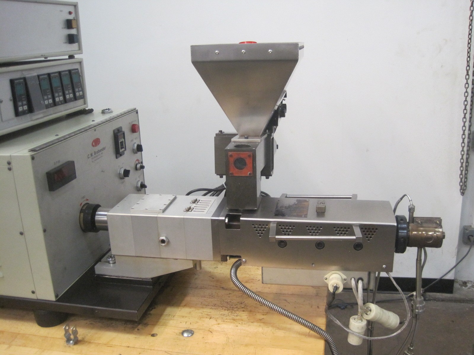 Brabender PlastiCorder Extruder System With Counter Rotating Twin Screw and Single Screw